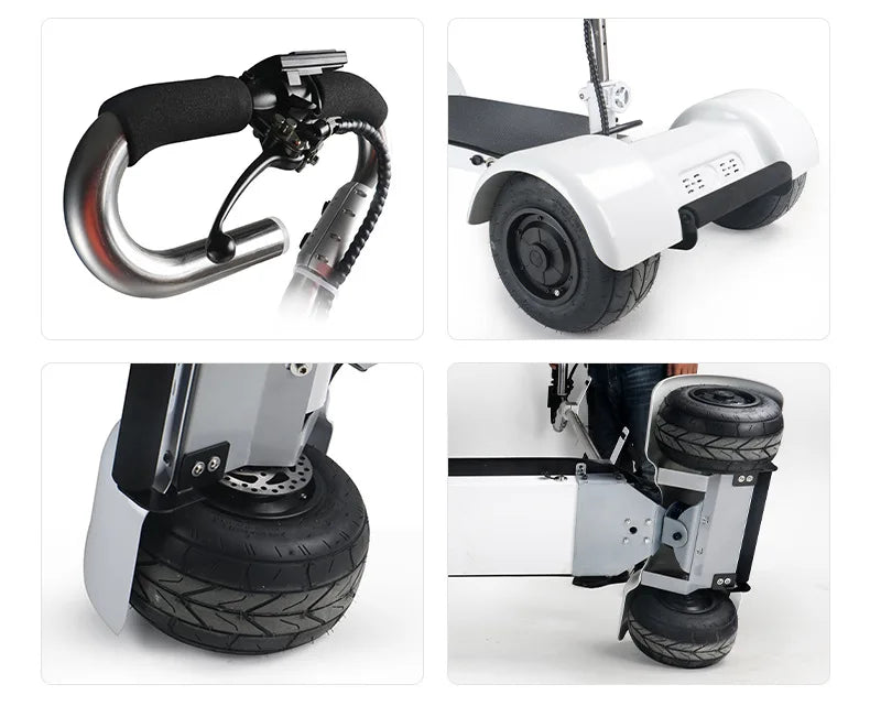 New 4 Wheel Golf Cart Trolley Electric Golf Trolley 1000W Large Lithium Battery  for Sale