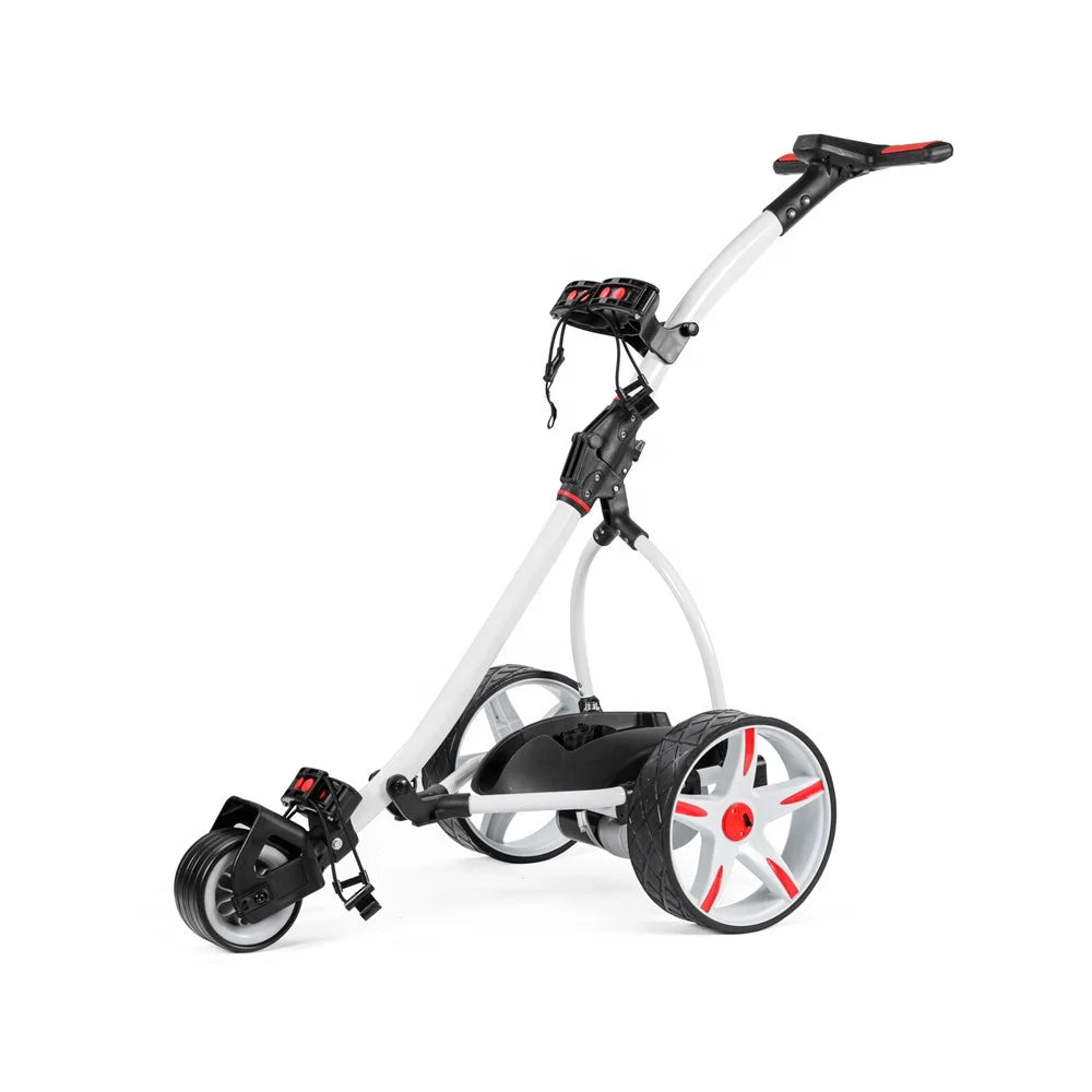 Professional Custom Aluminium 3-Wheel Foldable Electric Golf Trolley Push Cart