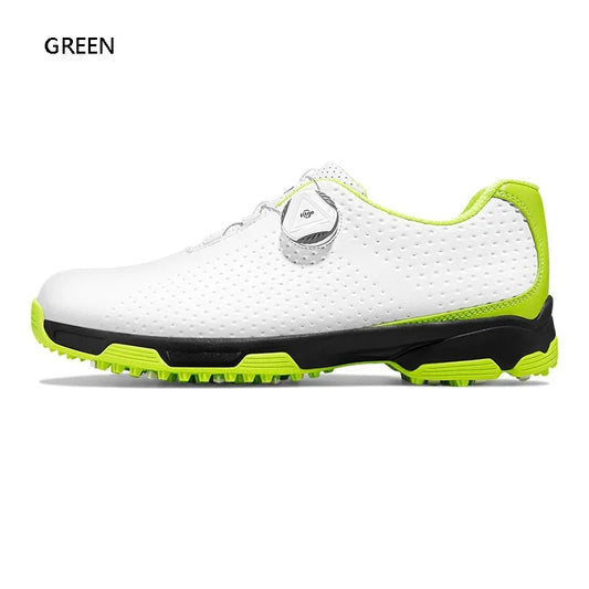 PGM New Men's Golf Shoes Cushioning Knob Lace Waterproof Sneakers Male Anti Slip Spikes Sports Footwear Athletic Shoes 39-45