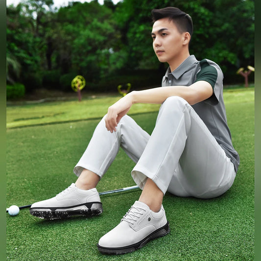 XIYU 2026 Men's Golf Shoes - Waterproof and Slip-Resistant Suitable for Junior Training and Tournament Playing Shoes Size 47#