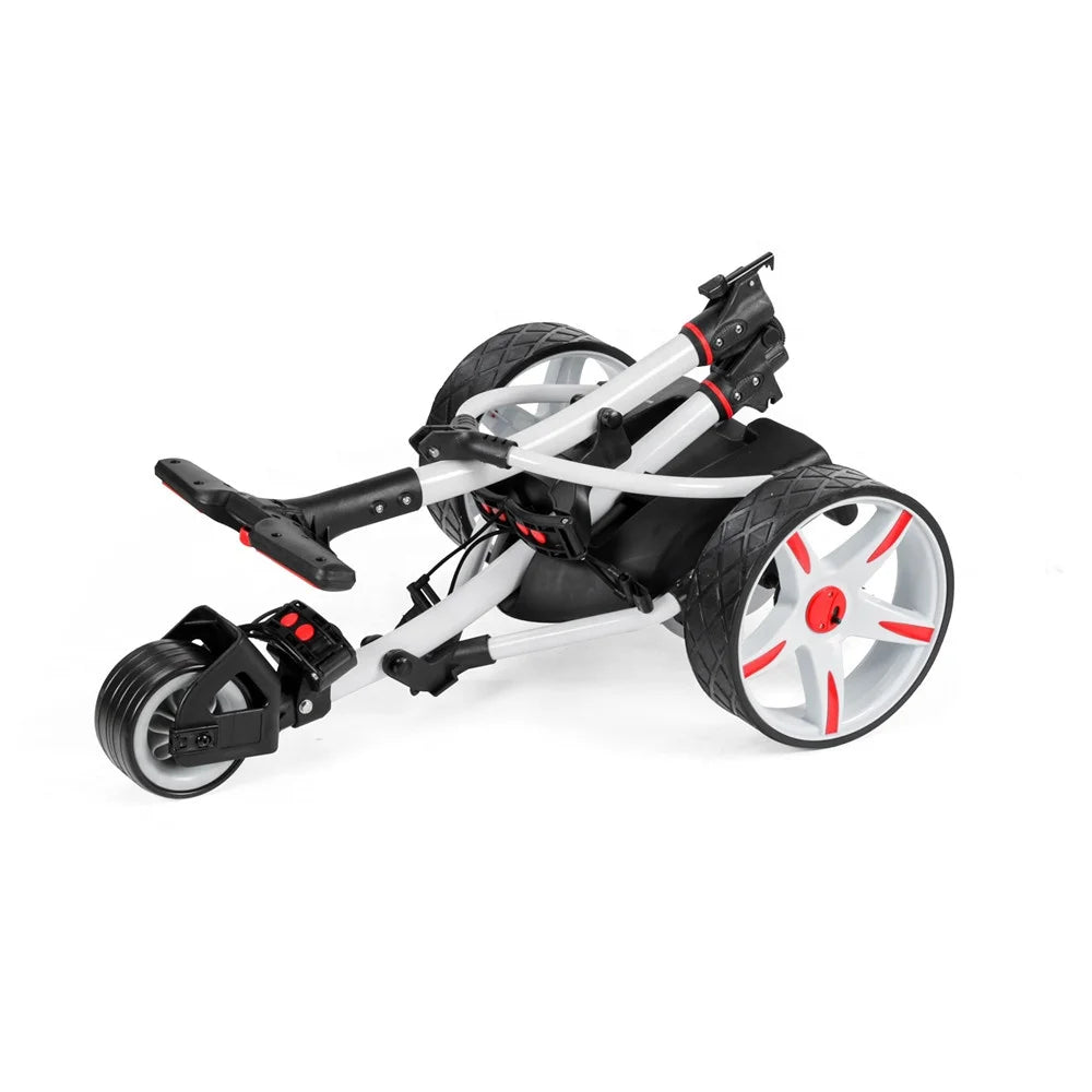 Professional Custom Aluminium 3-Wheel Foldable Electric Golf Trolley Push Cart